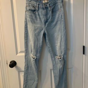 Madewell high rise slim crop boy jean